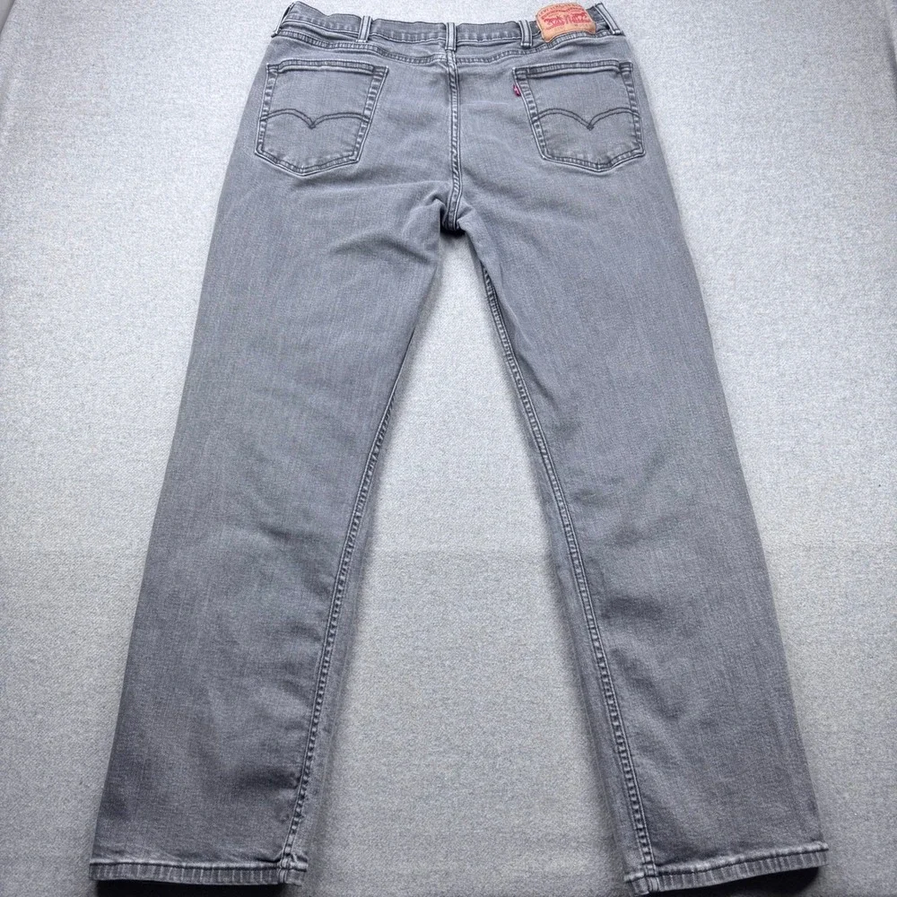 Levi's 514 Jeans Mens‎ 36x31 (Tagged 38x32) Gray Faded Straight Fit Denim *FLAW